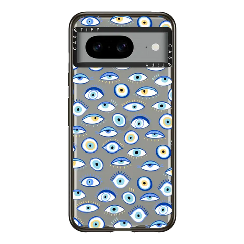 blue all seeing eye summer holiday pattern on clear