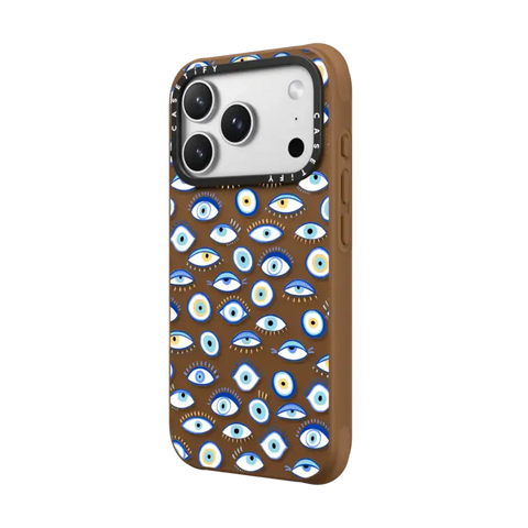 blue all seeing eye summer holiday pattern on clear