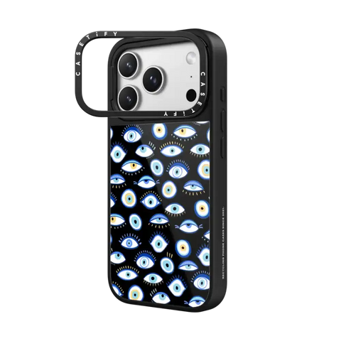 blue all seeing eye summer holiday pattern on clear