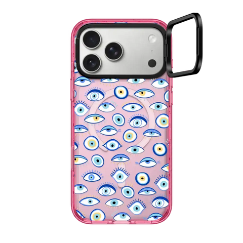blue all seeing eye summer holiday pattern on clear