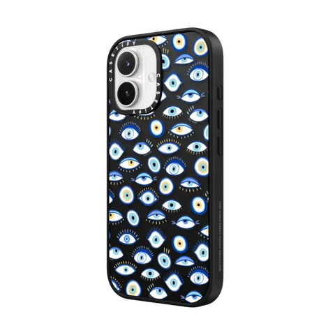 blue all seeing eye summer holiday pattern on clear