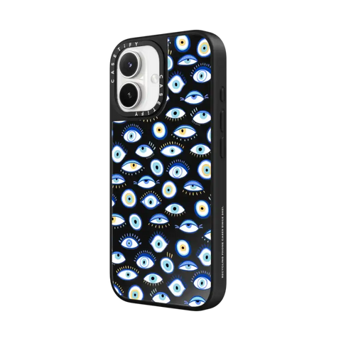 blue all seeing eye summer holiday pattern on clear