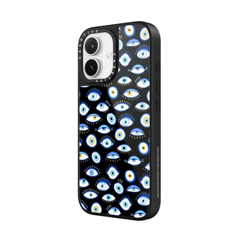 blue all seeing eye summer holiday pattern on clear