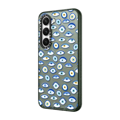 blue all seeing eye summer holiday pattern on clear