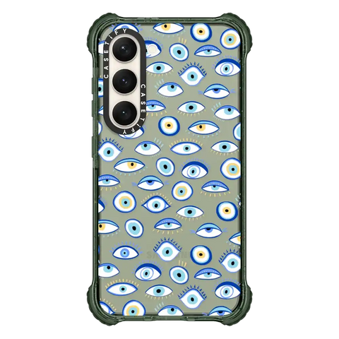 blue all seeing eye summer holiday pattern on clear