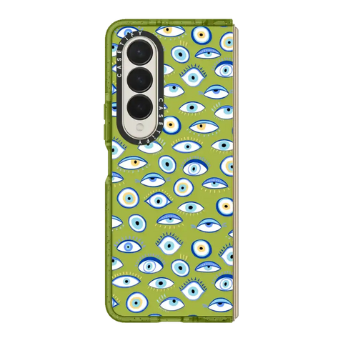 blue all seeing eye summer holiday pattern on clear
