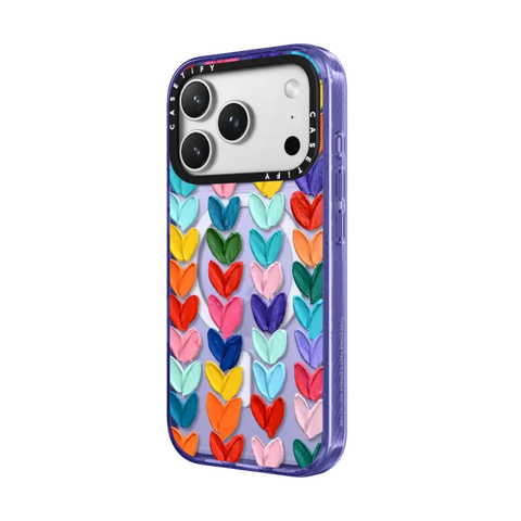 Clear Polka Daub Hearts