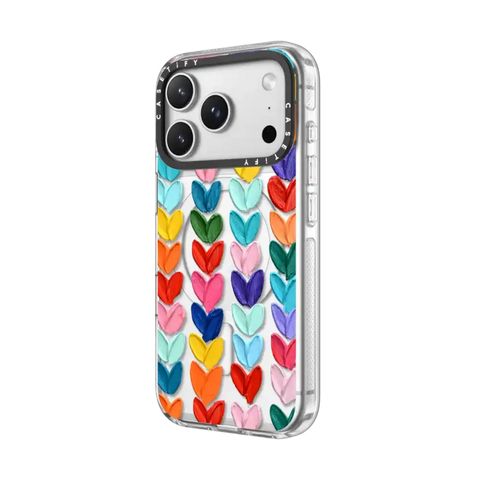 Clear Polka Daub Hearts