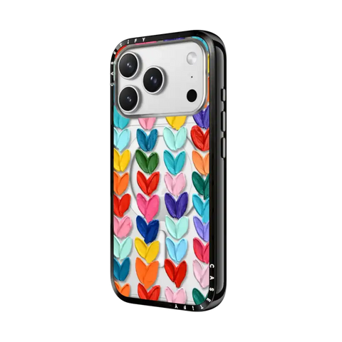Clear Polka Daub Hearts