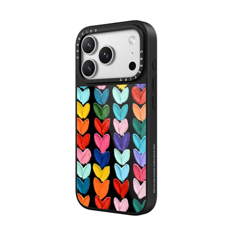 Clear Polka Daub Hearts
