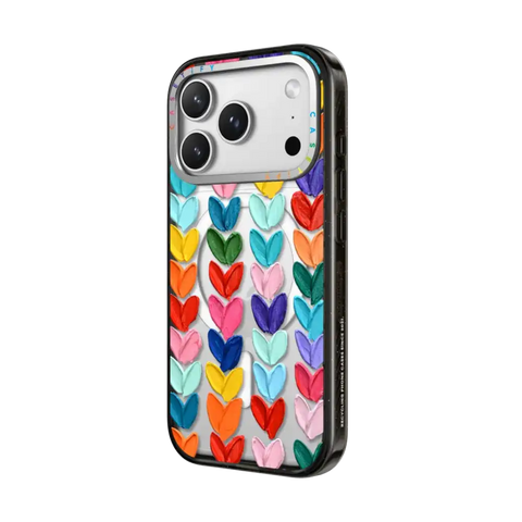 Clear Polka Daub Hearts