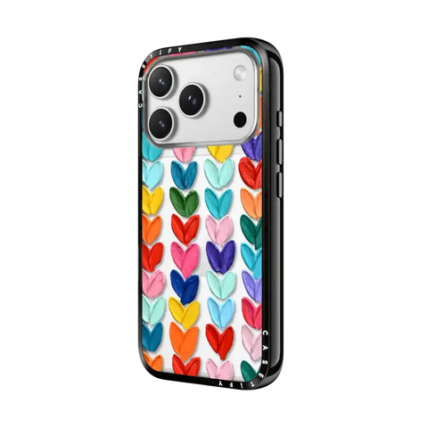 Clear Polka Daub Hearts
