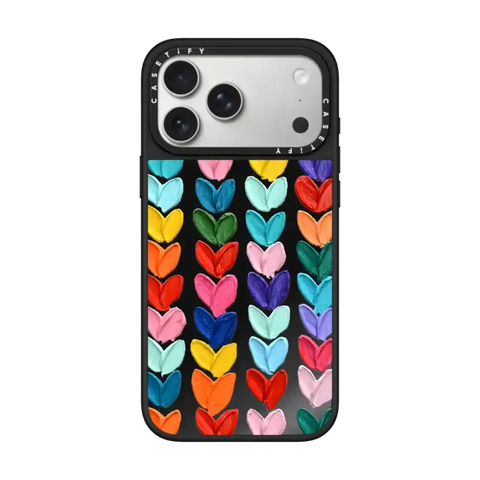 Clear Polka Daub Hearts