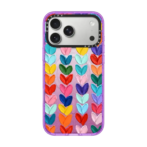 Clear Polka Daub Hearts