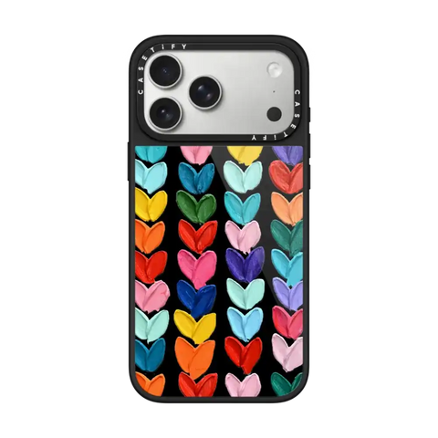 Clear Polka Daub Hearts