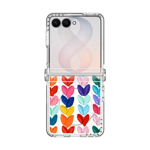 Clear Polka Daub Hearts