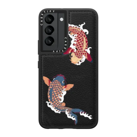 koi fish Japanese tattoo style transparent pattern