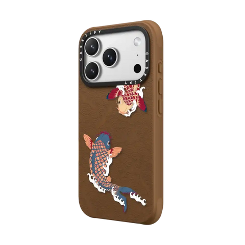 koi fish Japanese tattoo style transparent pattern