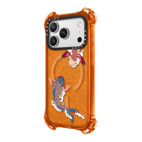 koi fish Japanese tattoo style transparent pattern