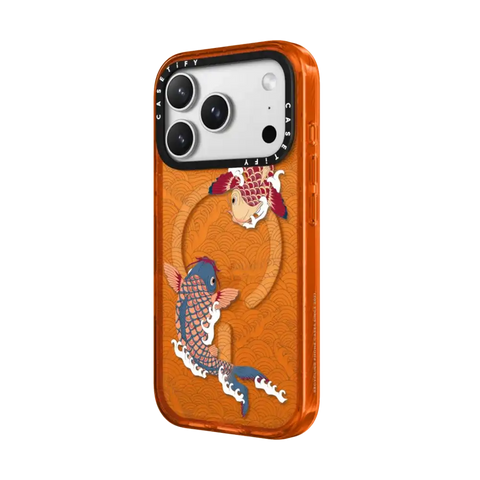 koi fish Japanese tattoo style transparent pattern