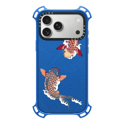koi fish Japanese tattoo style transparent pattern