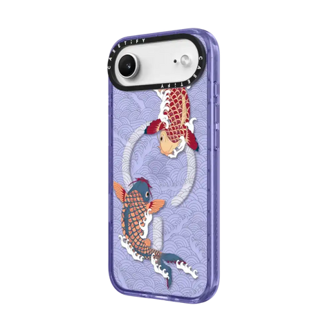 koi fish Japanese tattoo style transparent pattern