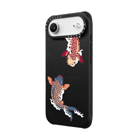 koi fish Japanese tattoo style transparent pattern
