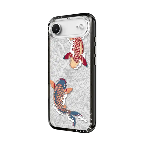 koi fish Japanese tattoo style transparent pattern