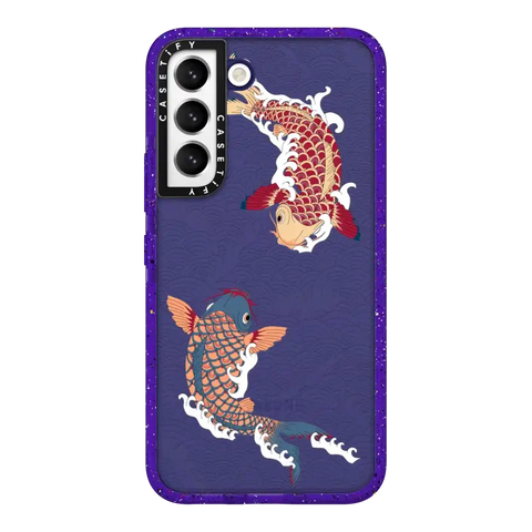 koi fish Japanese tattoo style transparent pattern