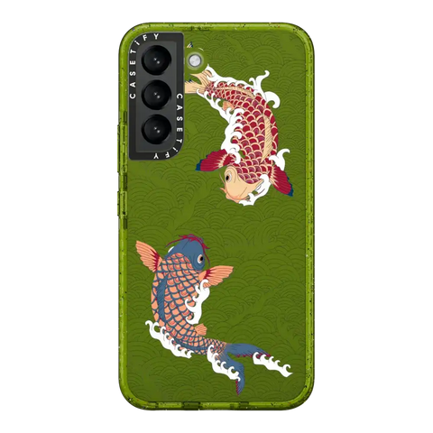 koi fish Japanese tattoo style transparent pattern