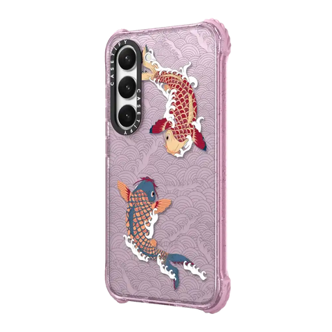 koi fish Japanese tattoo style transparent pattern
