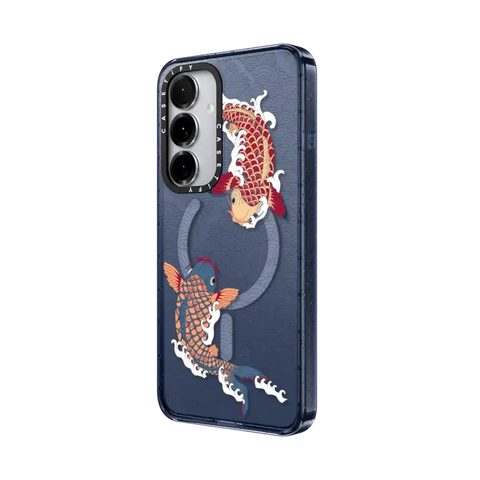 koi fish Japanese tattoo style transparent pattern