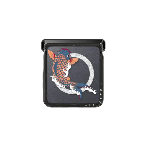 koi fish Japanese tattoo style transparent pattern