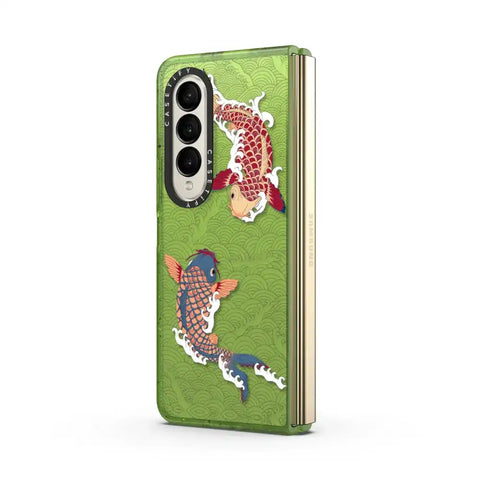 koi fish Japanese tattoo style transparent pattern
