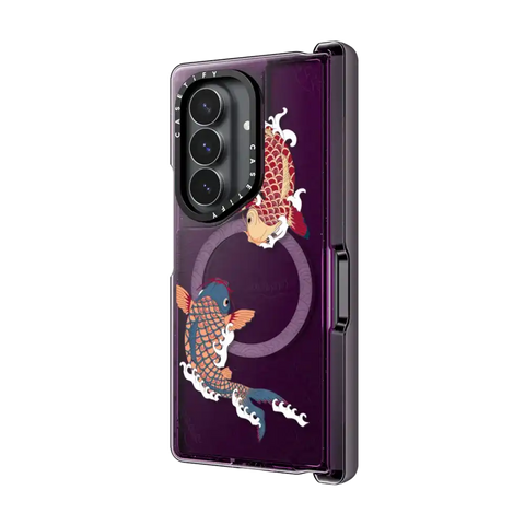 koi fish Japanese tattoo style transparent pattern