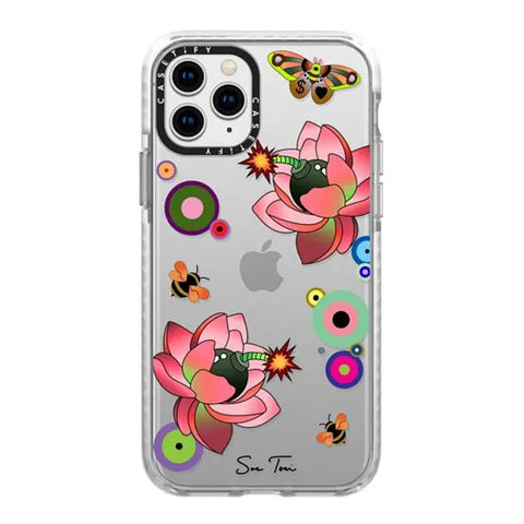 PINK FLOWER BOMB IPHONE CASE BY SUE TSAI