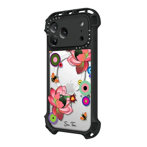 PINK FLOWER BOMB IPHONE CASE BY SUE TSAI
