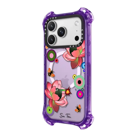 PINK FLOWER BOMB IPHONE CASE BY SUE TSAI