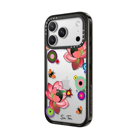 PINK FLOWER BOMB IPHONE CASE BY SUE TSAI