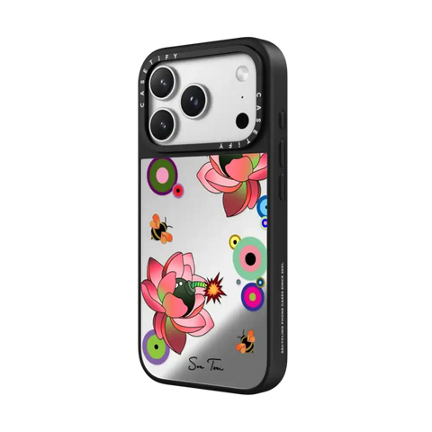 PINK FLOWER BOMB IPHONE CASE BY SUE TSAI