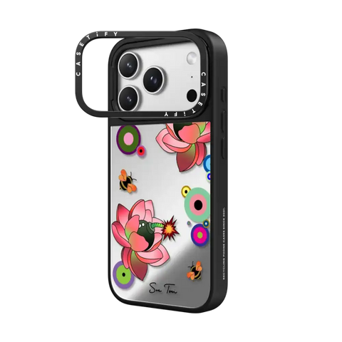 PINK FLOWER BOMB IPHONE CASE BY SUE TSAI