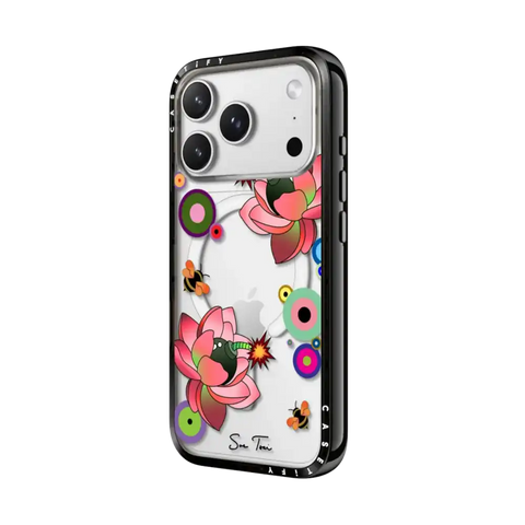 PINK FLOWER BOMB IPHONE CASE BY SUE TSAI