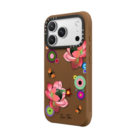 PINK FLOWER BOMB IPHONE CASE BY SUE TSAI
