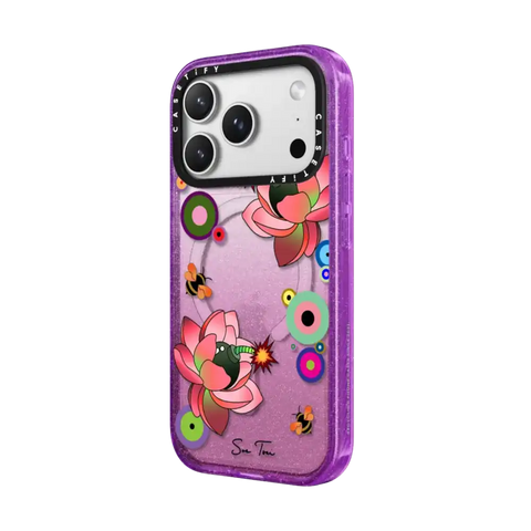 PINK FLOWER BOMB IPHONE CASE BY SUE TSAI