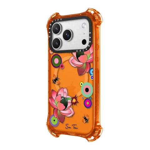 PINK FLOWER BOMB IPHONE CASE BY SUE TSAI