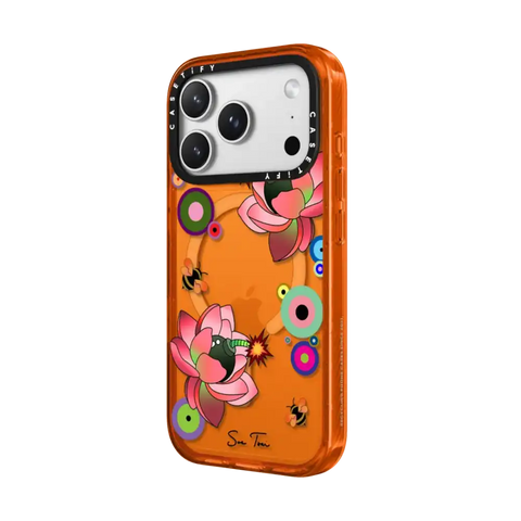 PINK FLOWER BOMB IPHONE CASE BY SUE TSAI