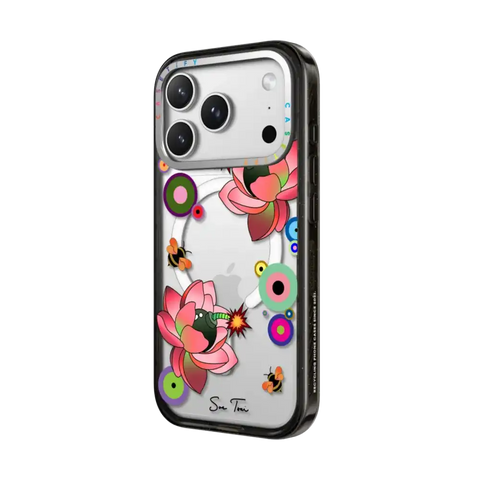 PINK FLOWER BOMB IPHONE CASE BY SUE TSAI