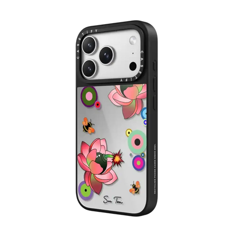 PINK FLOWER BOMB IPHONE CASE BY SUE TSAI