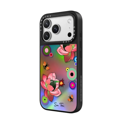 PINK FLOWER BOMB IPHONE CASE BY SUE TSAI
