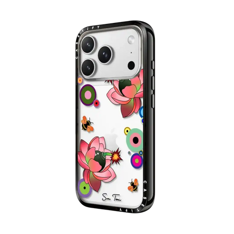 PINK FLOWER BOMB IPHONE CASE BY SUE TSAI